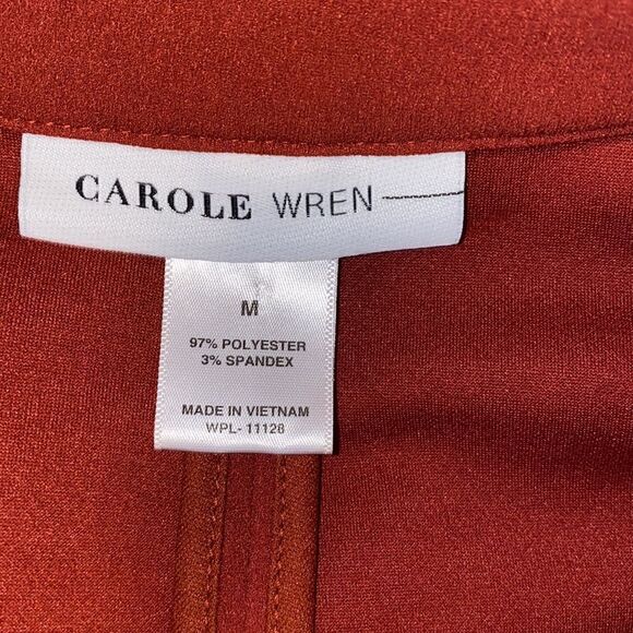 CAROLE WREN Burnt Orange Career Blazer-M - Picture 8 of 9